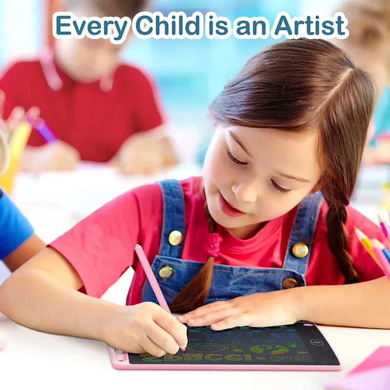 Kit 50 Lousa Mágica Tela Lcd Tablet Infantil De Escrever E Desenhar 8.5 Polegadas