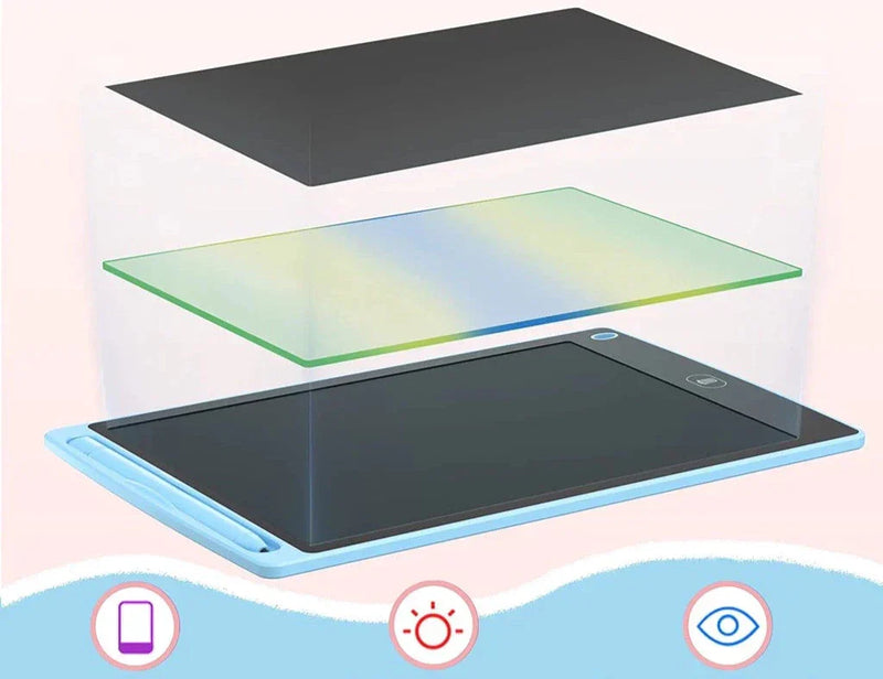 Kit 50 Lousa Mágica Tela Lcd Tablet Infantil De Escrever E Desenhar 8.5 Polegadas