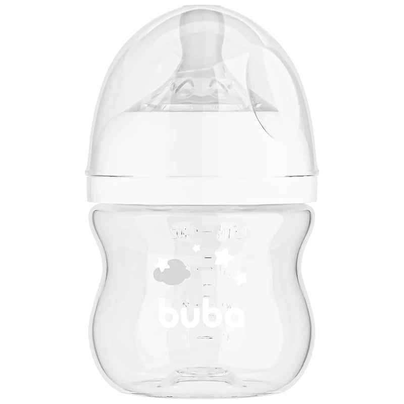 Mamadeira Buba Easy Flow Anticólica 120ml RN Branca Rosa Azul