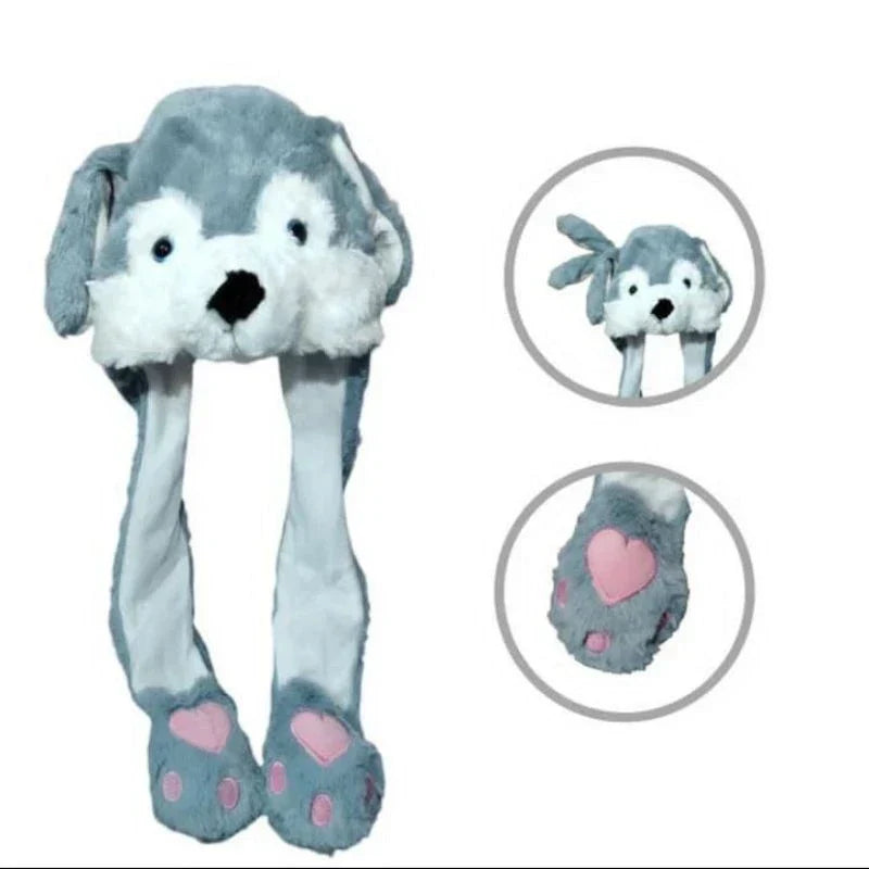 Touca Pelúcia Divertida com LED