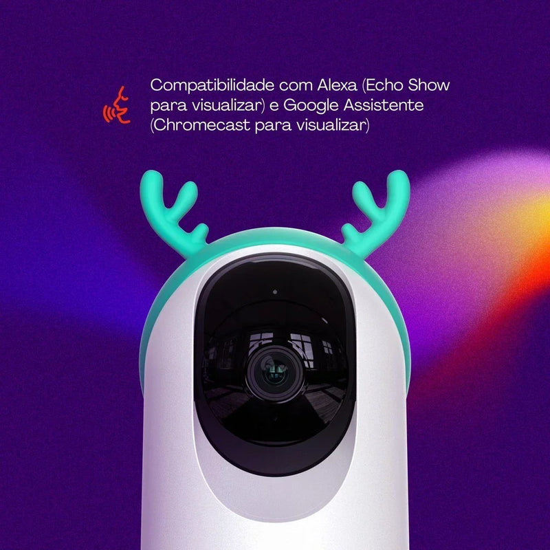 Babá Eletrônica 360 Visão Noturna E Microfone WiFi